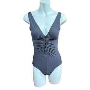 Shore Shapes Swimwear One Piece Bathing Suit Green Size 8 Tummy Control